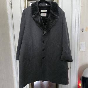 London Fog Faux Fur Coat 46 Long
